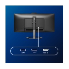 Philips 34E1C5600HE 34" VA UltraWide Monitor - 3440x1440, HDMI, DisplayPort, USB-C, 100Hz - Exceptional Clarity & Immersive Expe